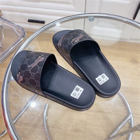 gucci tiger slides fake|Gucci slide g0k00 1084.